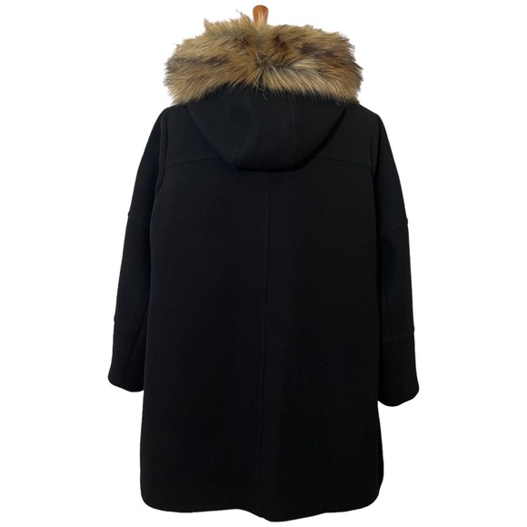 J. Crew Chateau Parka In Italian Stadium-Cloth Wool Hooded Winter Coat Size 22 - Picture 7 of 12